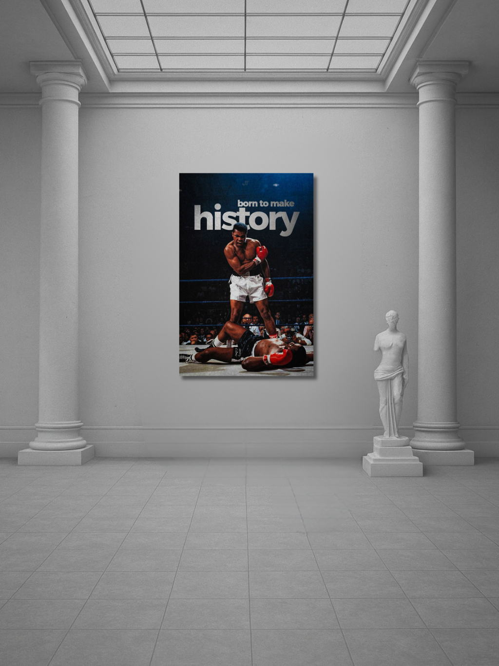 Born to Make History – Boxing Legend Canvas